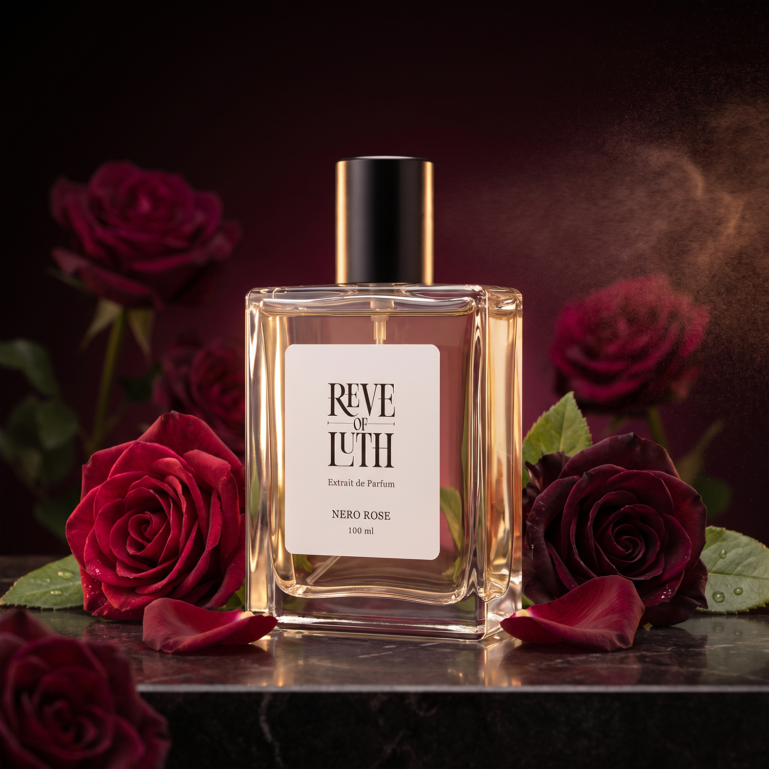 Reve of Luth Nero Rose - Premium UNISEX for Men and Women